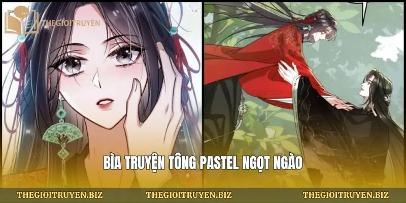 Bìa truyện tông pastel ngọt ngào