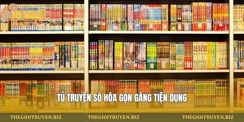 Tủ truyện số hóa gọn gàng tiện dụng